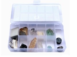 Kit Escala De Dureza De Mohs - Nove Minerais Naturais Brutos